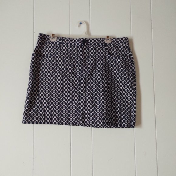 Mario Serrani Comfort Stretch Patterned Skort - Picture 1 of 7